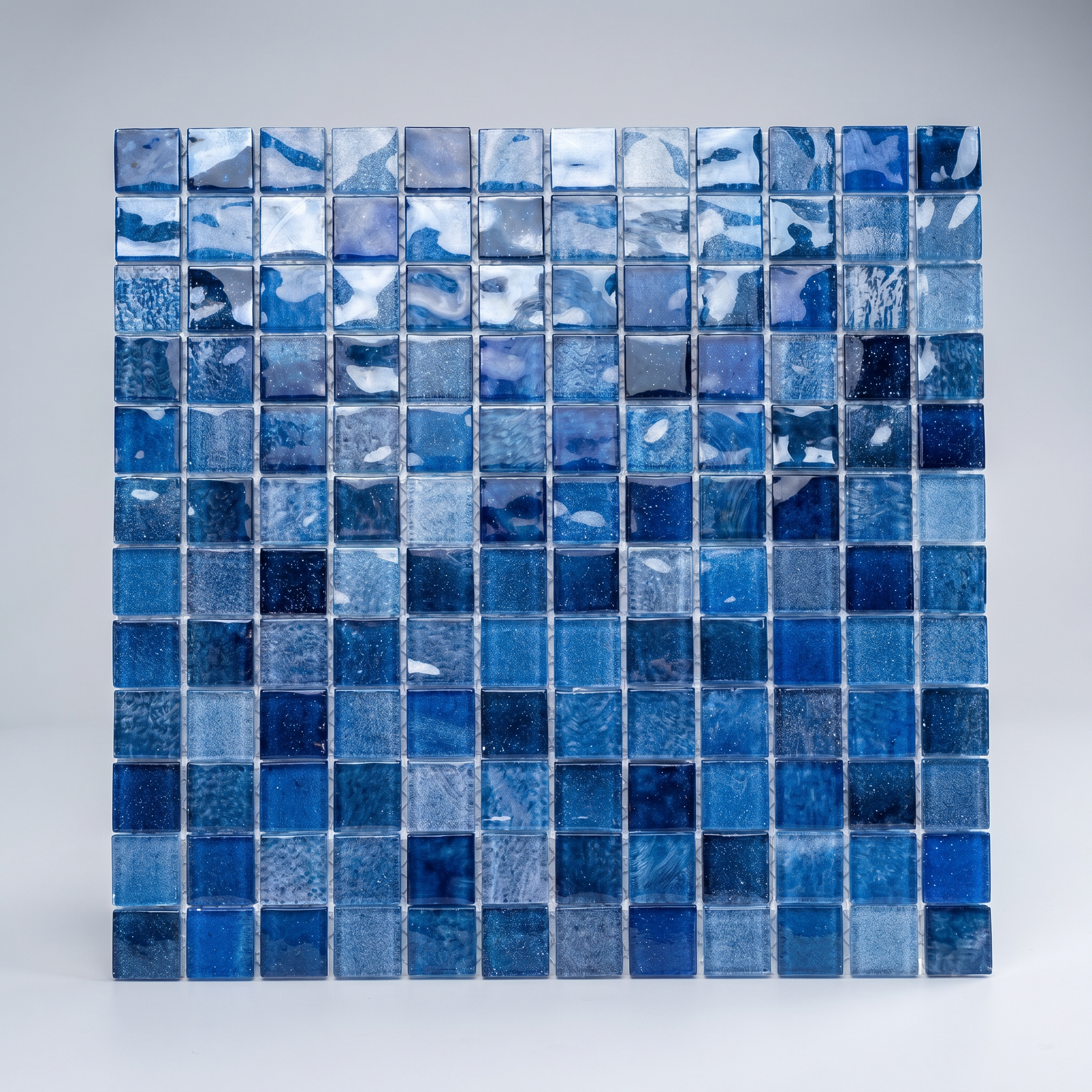 THO202614 Glasmosaik Mosaikfliese Nizza 48×48 mm & 23×23×4 mm 